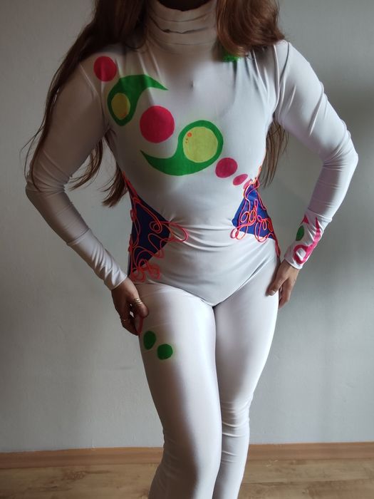 Kostium obcy alien UV neon kosmiczny event imprezy dla dzieci show pok