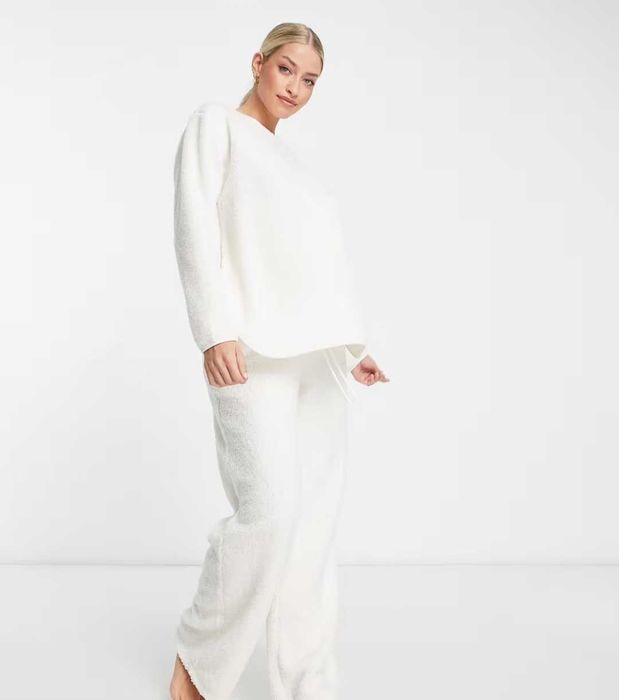 Плюшевый костюм для беременной - кофта и штаны, тедди asos