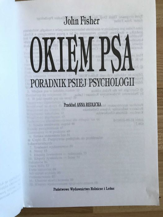 /Behawiorystyka pies psy/ Okiem psa John Fisher psia psychologia 2