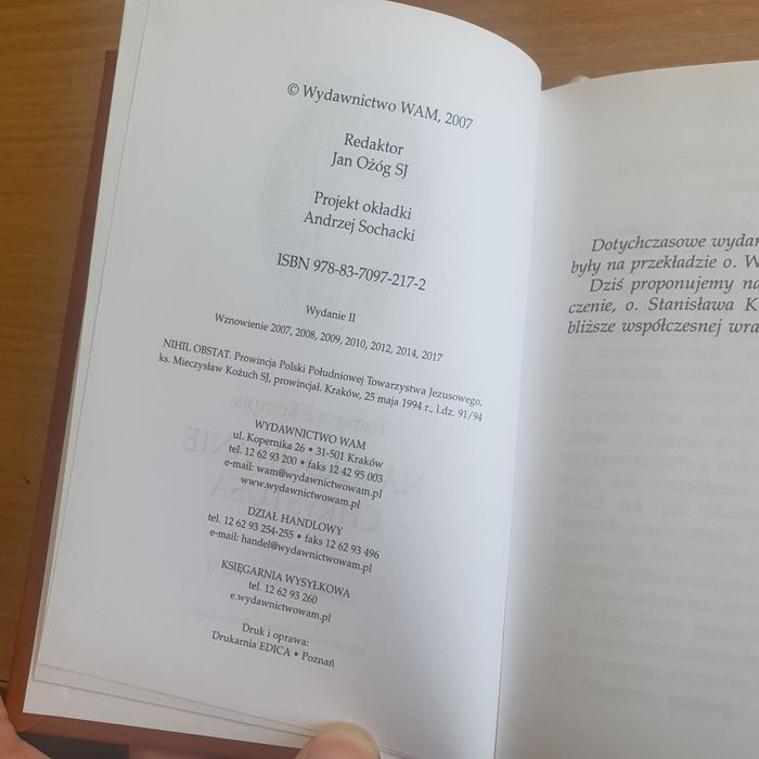 Naśladowanie Chrystusa Tomasz a' Kempis