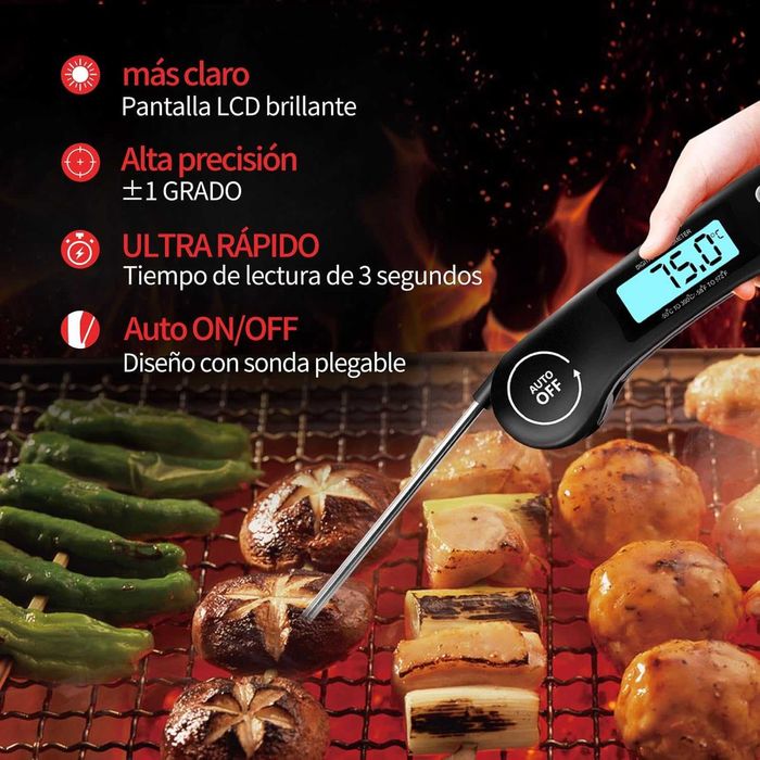 Termómetro de cozinha de leitura instantânea em 3s