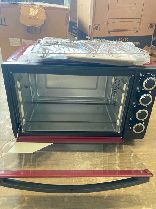 Піч електрична,духовка - GN351ARC (бордовий) 35л, 1800 Вт (GRUNHELM)