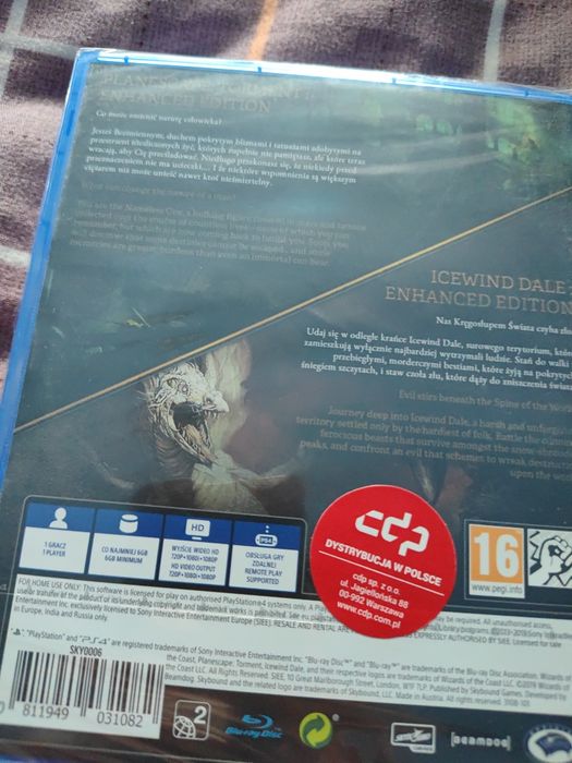 Planescape torment & icewind dale enhanced edition ps4 pl nowa w folii WYŁĄCZNIE ODBIÓR OSOBISTY