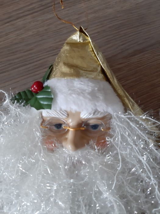 Mikołaj twarz kolekcja home homla okulary broda święta bombka  nitki