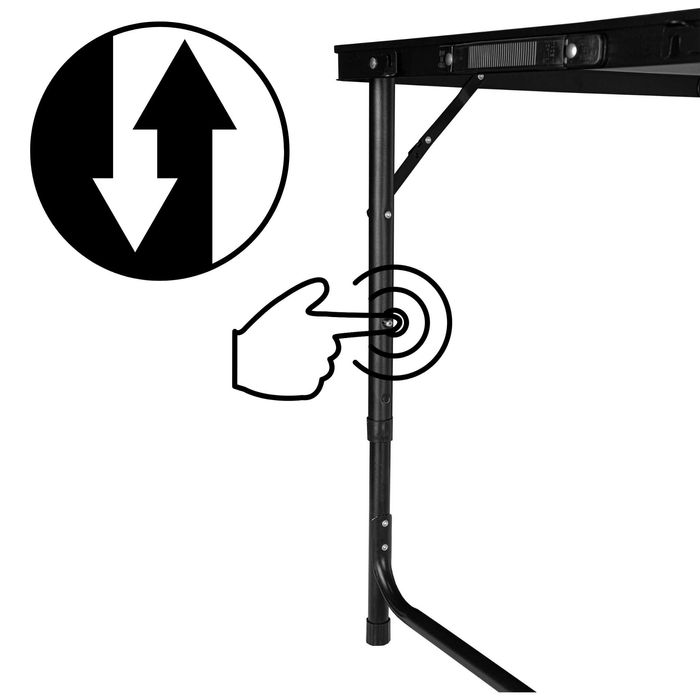 TRAMP BLACK WOOD czarny 120x60 cm