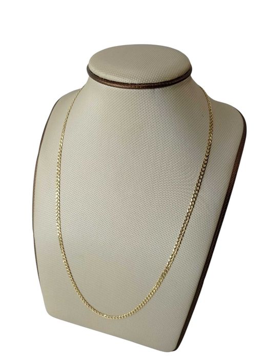 Piękny złoty łańcuszek pancerka 6,45G 55CM AU585