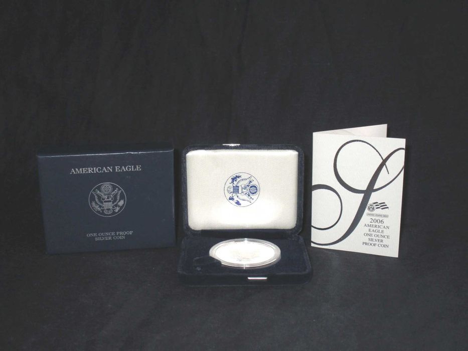 Moeda em Prata 2006 American Silver Eagle One Ounce Proof Coin