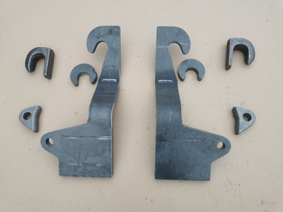 Mocowania EURO, Euroramka, haki odchylone, uchwyt, rygiel, hak, z