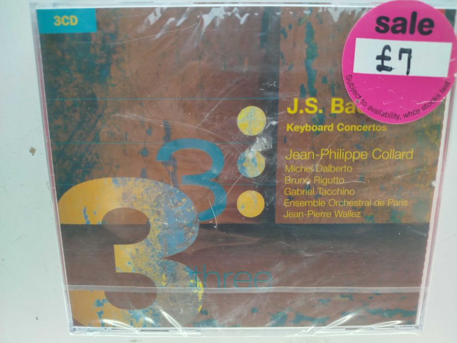 Bach Keyboard Concertos 3CD Beroff Collard Dalberto Rigutto Tacchino