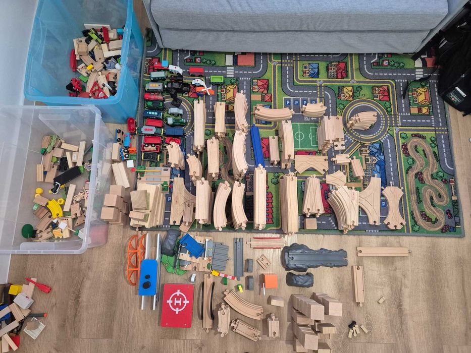 Tory drewniane. Ciuchcie elektryczne. MEGA ZESTAW