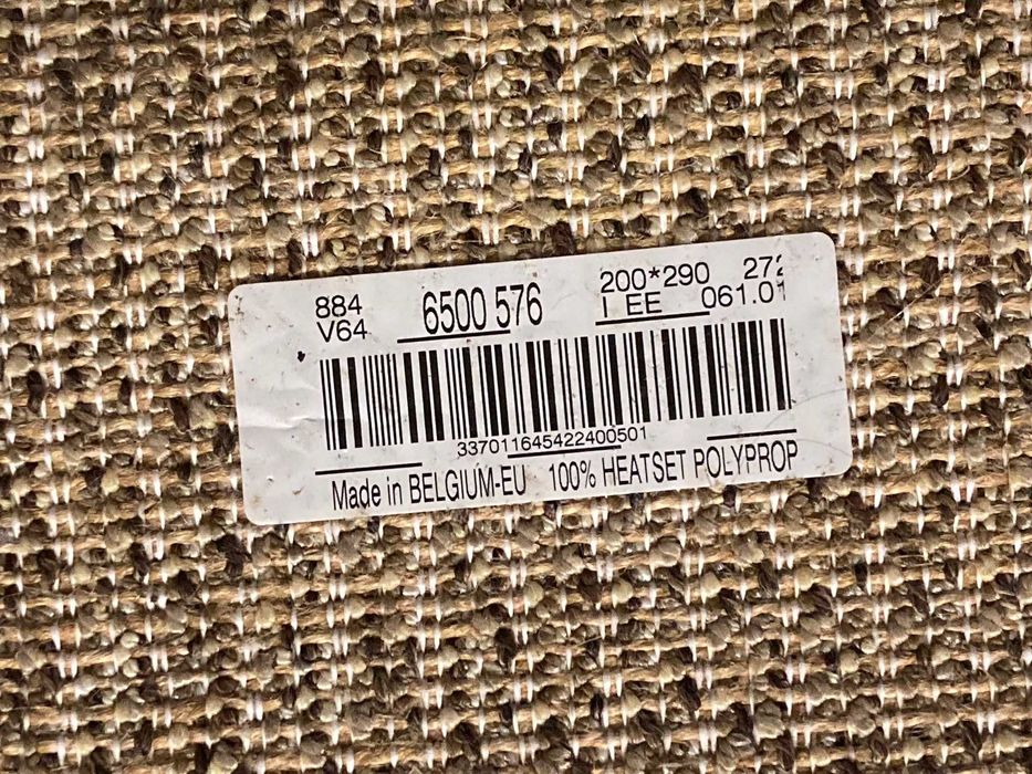 2 Tapetes de Sala / Quarto – modelo TENDENCY – Tons de Castanho / Branco (fios altos)
