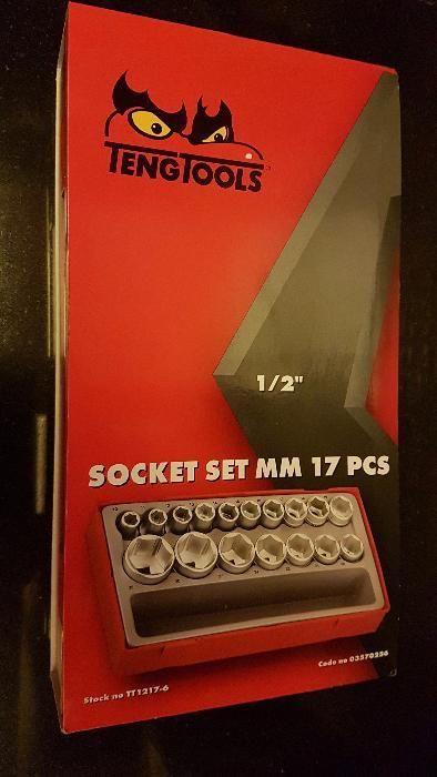 Tengtools Tool Set: 17-Piece 1/2" Socket Wrench Set (NEW)64552103794561121