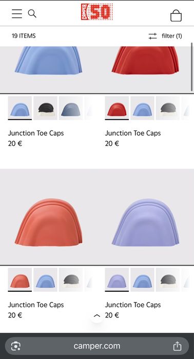 Camper Junction Toe Caps 45-46р