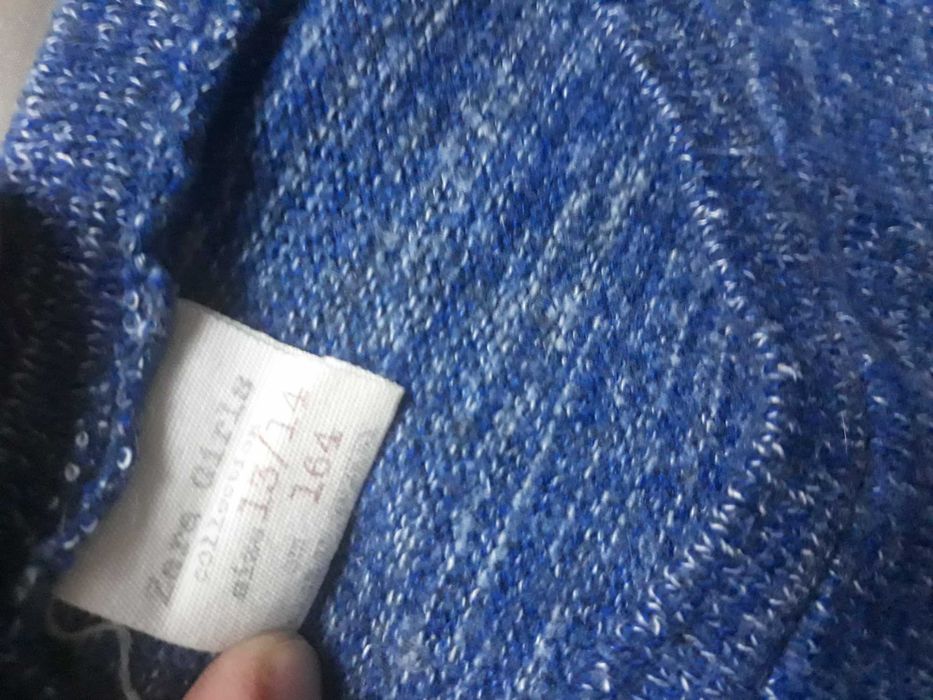 Niebieski sweter dziewczęcy 158 cmZara girls