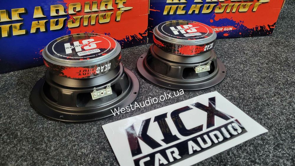 16см Оригінальні Kicx HeadShot M65/динаміки в авто/колонки/350Вт