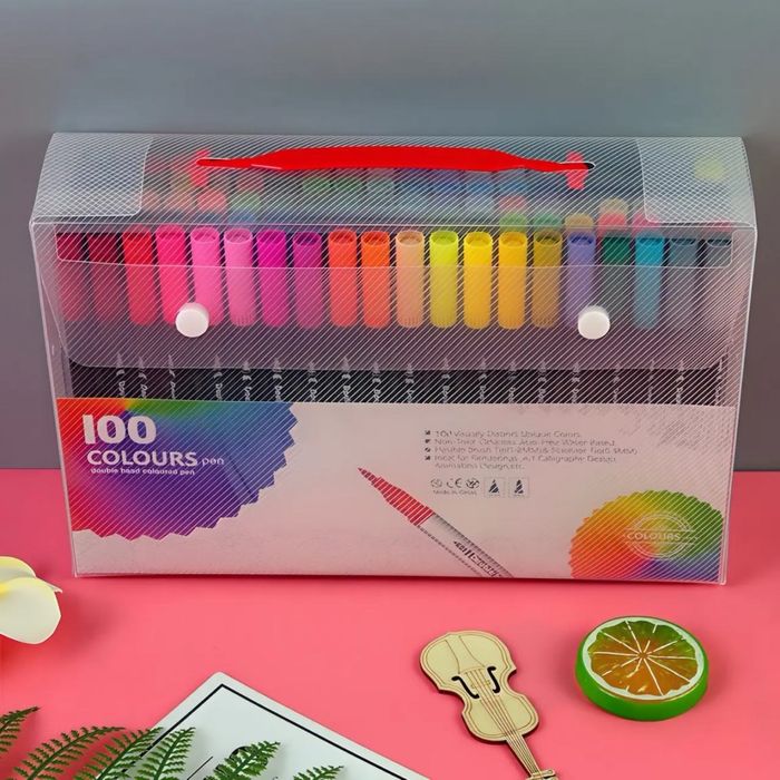 Маркери довсторонні 100 шт