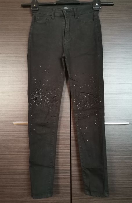 Trzy pary zestaw spodni jeansowych rozmiar xs/s