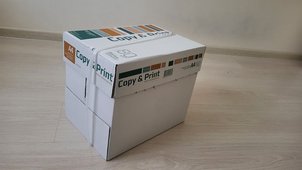 Papier do drukarki A4 80g -karton 5 opakowań w środku