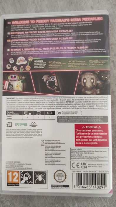 Jogos Nintendo Switch Five Nights at Freddy's Security Breach