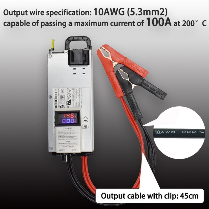 Зарядное Emerson устройство для LTO ,Lifepo4 100А