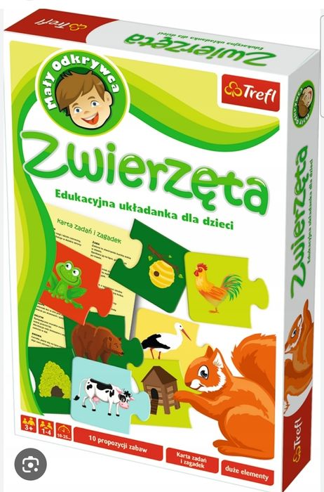 Układanka z quizem dla 3-5 latka