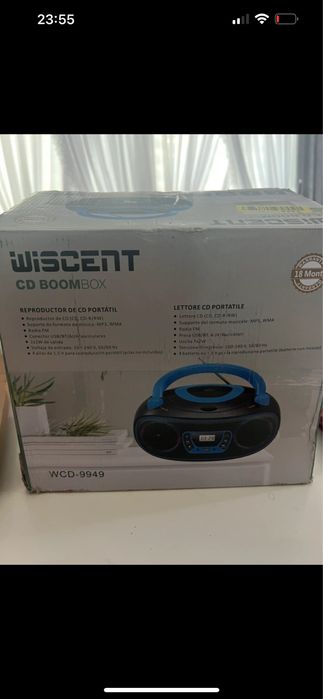 Nowy przenosny otwarzacz cd i radio