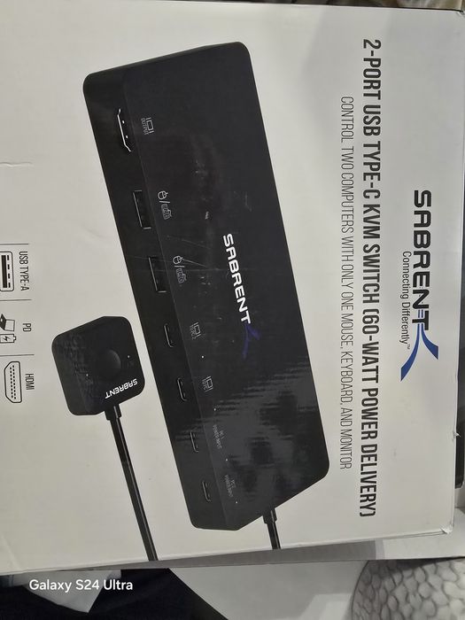 Sabrent przełącznik KVM 2 porty