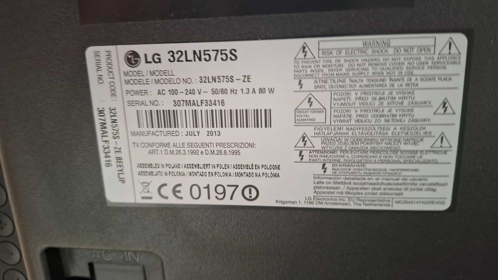 Telewizor LG 32 cale, sprawny