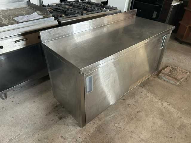 Stainless Steel Workbench with 2 Doors and Shelf64365329296258123