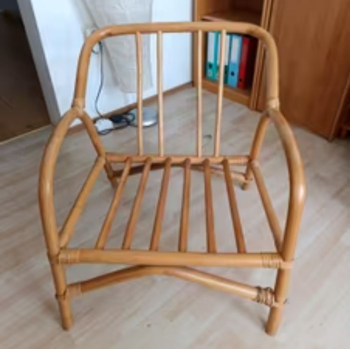 2 Cadeiras  Rattan/Bambu