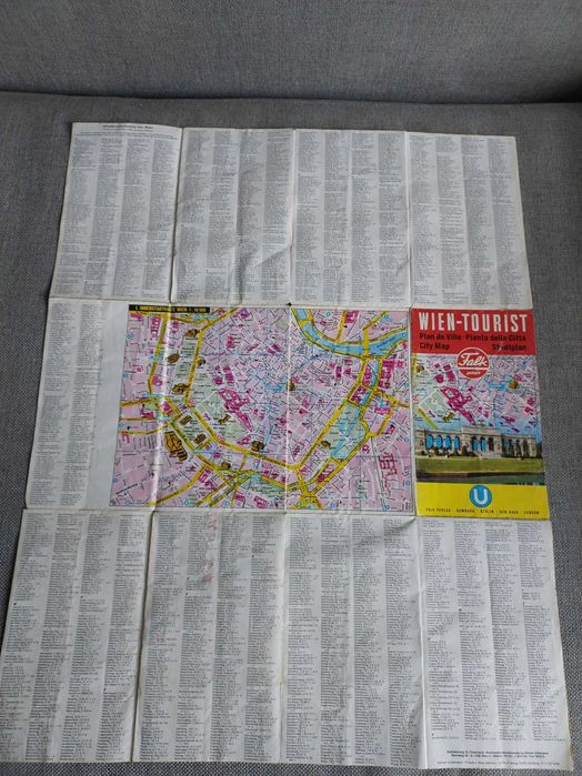 Mapa turystyczna Wiednia