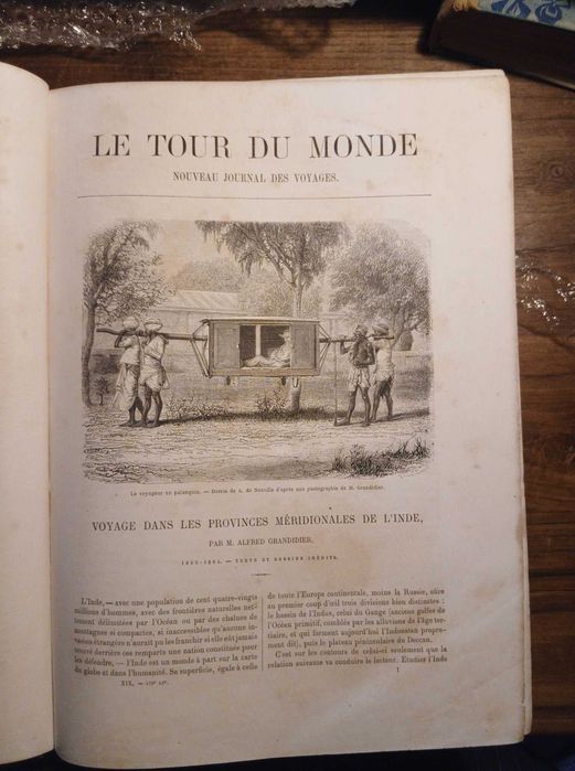 Revista Le Tour du Monde (3 VOLS, 1869, 1869, e 1872)