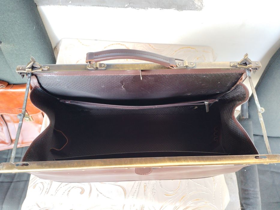 Skórzana męska torba firmy Wooc