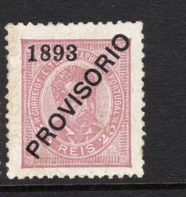 2892/1893 Selo Da Série D° Luís I Sobrecargas  Provisório MLH *