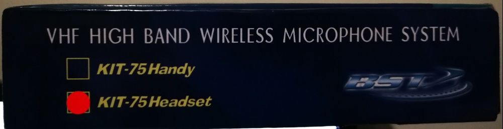 Microfone BST s/ fio (wireless) KIT-75 Headset