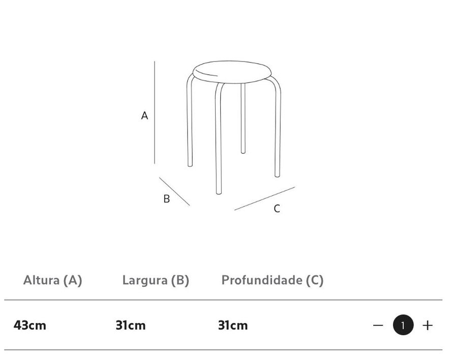 Banco Aço Zara Home 2 unid
