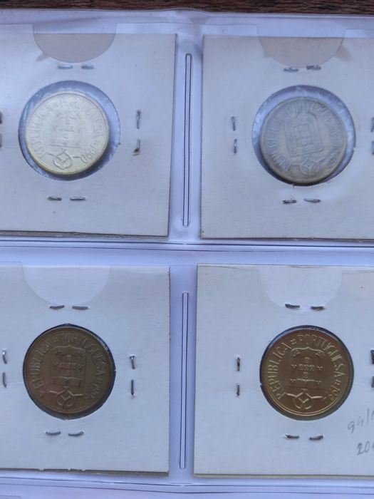 Lote 10 moedas 5$00 Portugal 1986/99