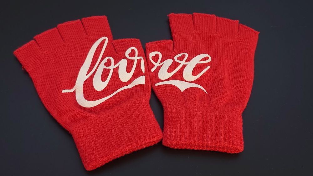 Rękawiczki Coca-Cola kokor czerwony bez palców