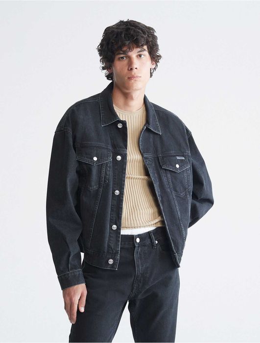 Calvin klein джинсовая куртка (ck denim jacket oversiz)c америки s,m,l