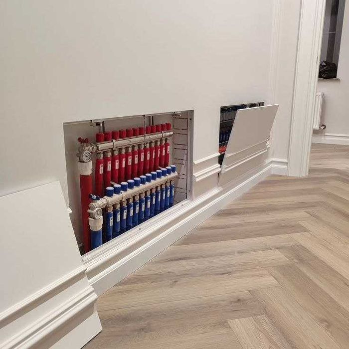 Отопление под ключ. Разводка горячей воды по трубах. Тёплый пол