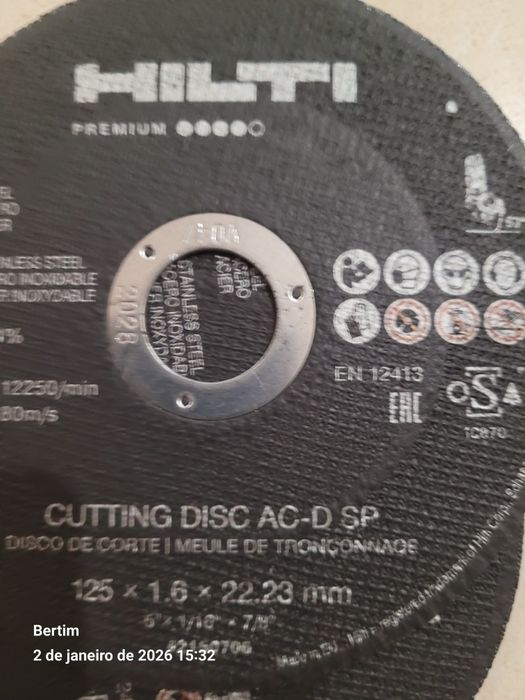 Discos corte pequenos