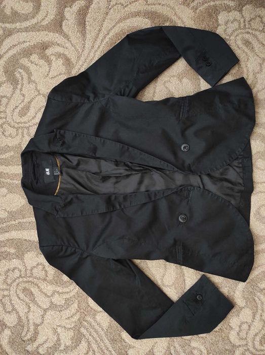 Czarna marynarka żakiet h&m