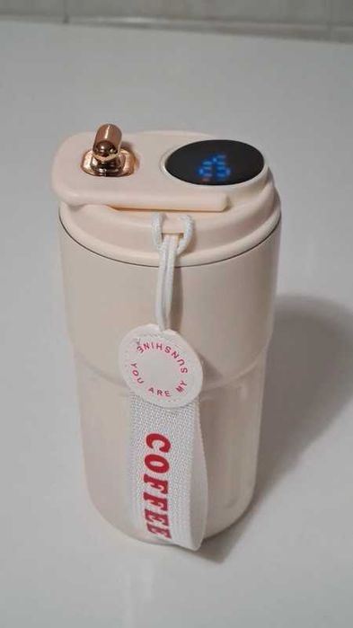 Copo térmico inteligente. Com temperatura LED - Instagramável