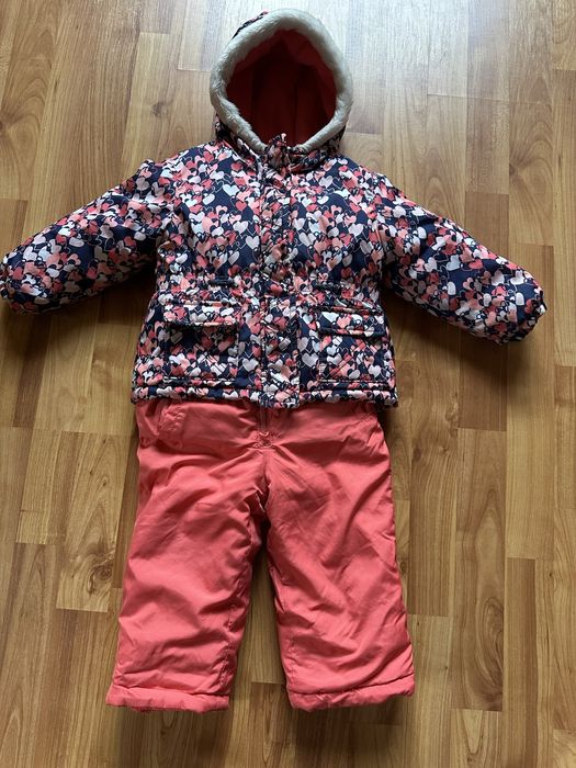 Комбінезон + куртка костюм зимовий Carters 24 міс для дівчинки