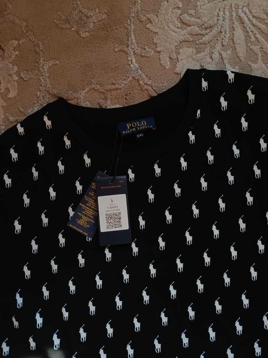 T-shirt bawełniany Polo Ralph Lauren - monogram XXL