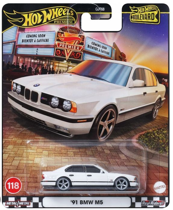 Hot wheels BMW M5 Boulevard 1991 premium biały
