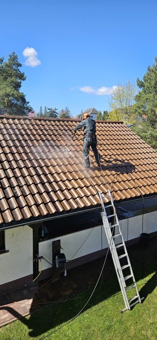 Mycie malowanie dachów elewacji i kostki brukowej