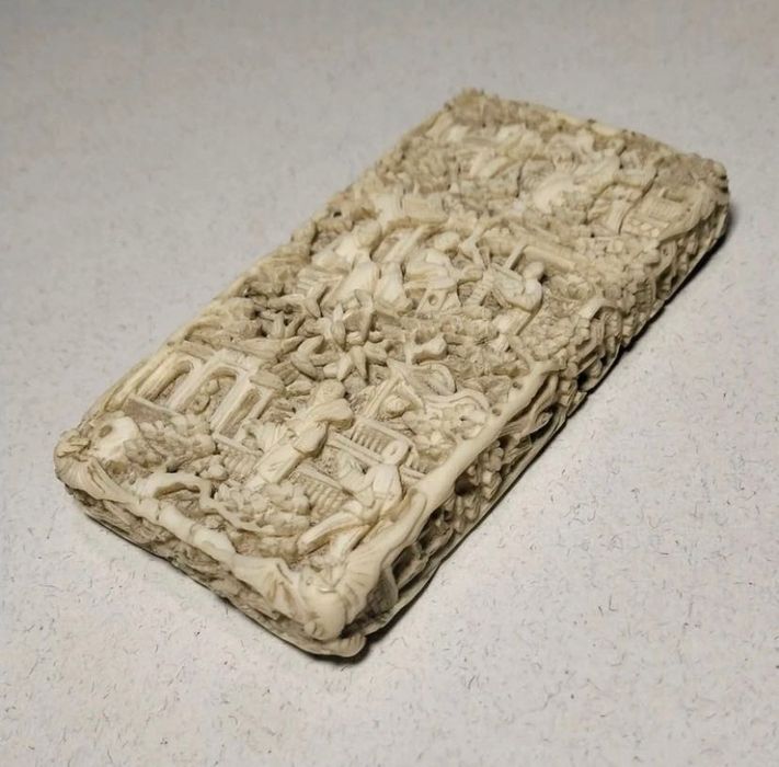 Antiga invulgar Cartoneira Chinesa china Cantão Cantonesa.séc.XIX (A4)