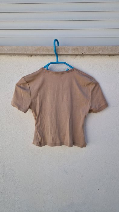 T-shirt castanha Zara
