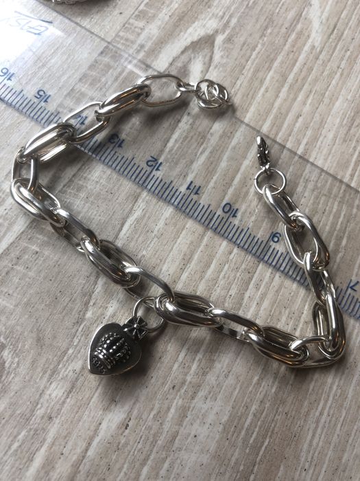 Bransoletka szmaragdowe serce 925